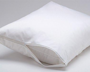 Eco Living Friendly Evolon Pillow Protector | 2 Pack Standard Zippered Encasement | Sleep Safe Zipper Cover