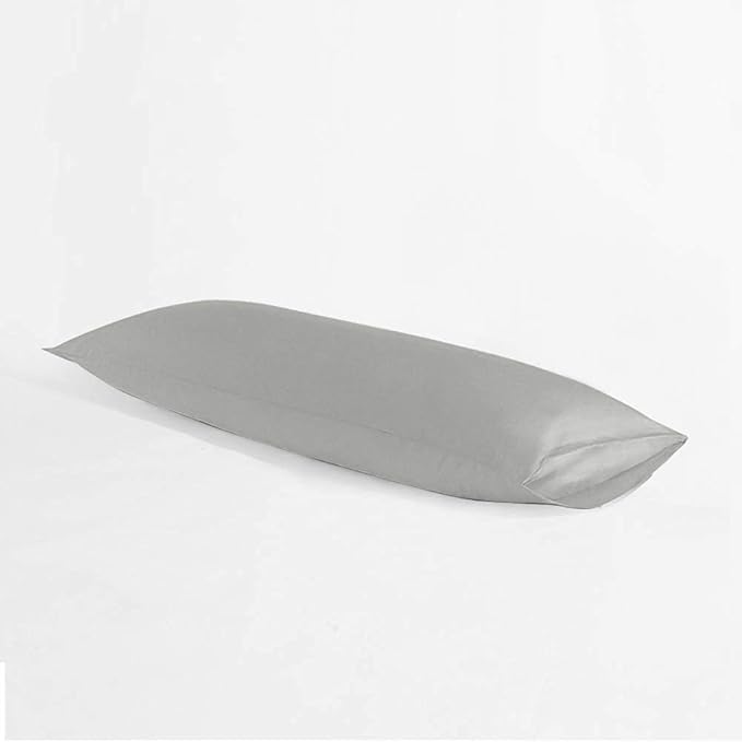 NTBAY Body Pillowcase - Brushed Microfiber 20x54 Pillowcase - Soft, Wrinkle-Free, Fade-Resistant, Stain-Resistant, Smoke Grey Body Pillow Cover with Envelope Closure - 20x54 Inches, Smoke Grey