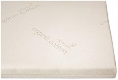 Naturepedic 2'' Adagio Latex Mattress Topper - Thick Cooling Breathable Top Mattress Pad for Back Pain Relief & Full Body Contouring Comfort - Full