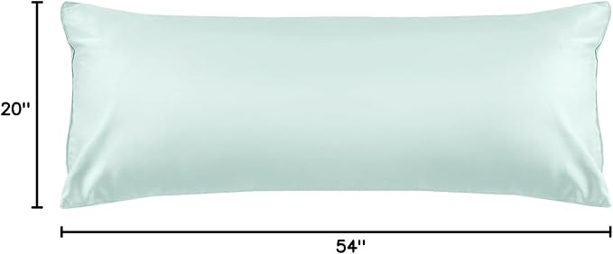 Warmstar Cotton Body Pillow Cover 1 Pack, 600 Thread Count Body Pillow case 20"x54", Long Body Pillow Case Cover Soft Breathable with Envelope Closure,Lagoon