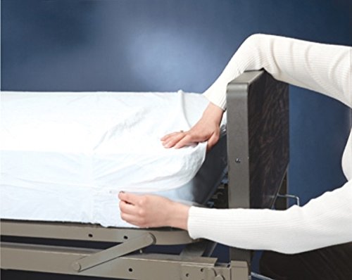 Graham-Field Plastic Contoured Mattress Cover with Elastic Bound Corners Fits Snugly Over The Top of Mattress, 76" x 36" x 6" Hospital Bed Sheet, 3864