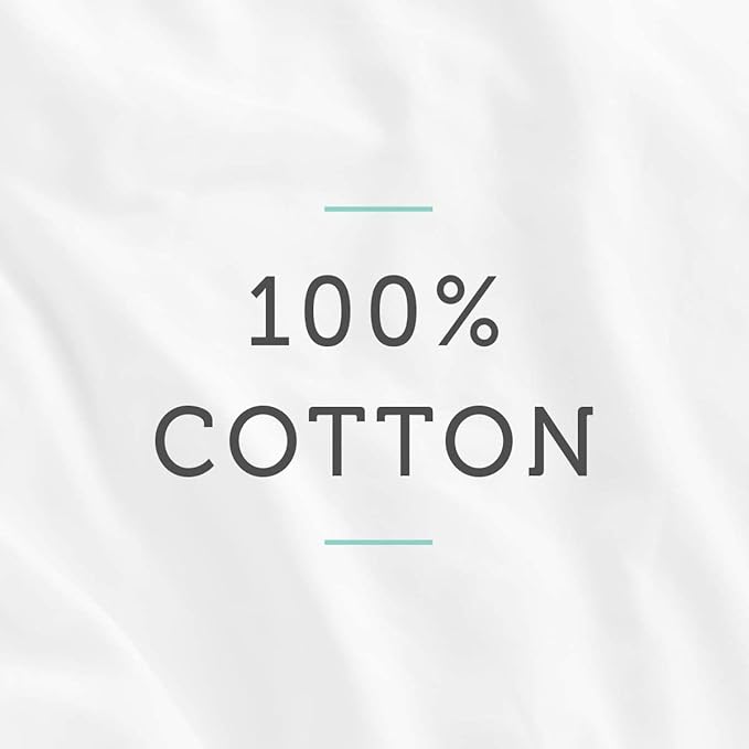 AllerEase 100% Breathable Cotton Pillow Protector for Sleeping, Queen 30" x 20" - 4 Pack,White