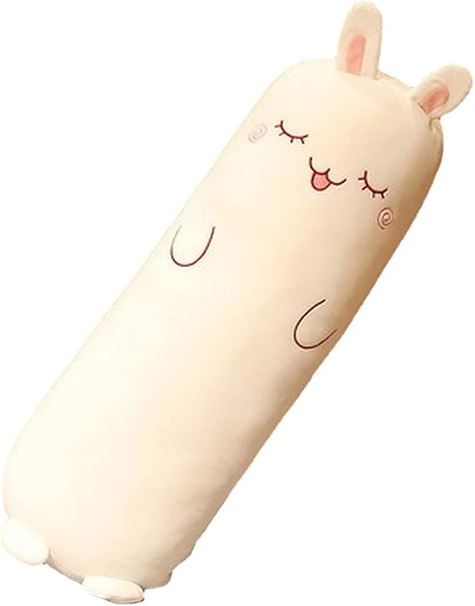 Long Plush Cute Body Pillows 39" Cuddle Stuffed Animal Shaped Bed Body Pillows Soft Cotton Plushies Doll Toy Gifts (Bunny, 39 Inch)