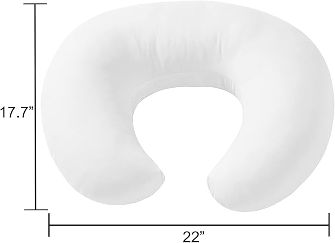 Baby Nursing Pillow and Body Positioner for Breastfeeding and Bottle Feeding for Baby Boys and Girls, Breast Feeding Pillow for Propping Baby, Tummy Time, Sitting Support, Naked Pillow