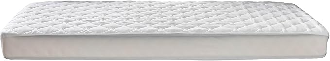 Quilted Waterproof Mattress Protector Pad Twin Size for Air Mattress Soft Noiseless Fitted Matress Cover with Elastic Pocket White