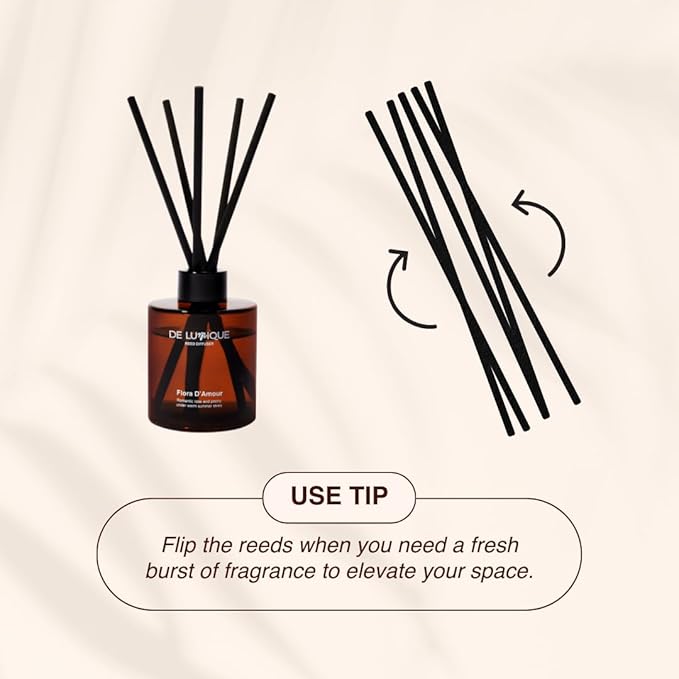 Tropical Muse Scent Reed Diffuser for Bathroom – Bathroom Diffuser with Sticks – Long Lasting Aroma with Essential Oils – with Rose, Oakmoss & Peony – 150ml