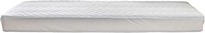 Kingnex Quilted Waterproof RV Bunk Mattress Protector Pad for 30 x 75 Narrow Twin Bed Cot Size Fitted Sheet Style Matress Cover