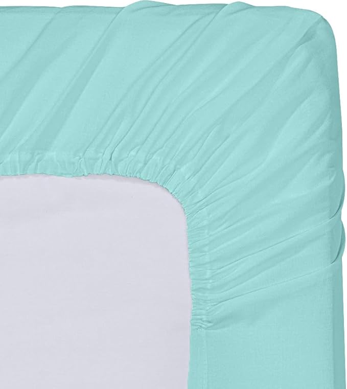 Utopia Bedding Twin XL Fitted Sheets - Bulk Pack of 2 Bottom Sheets - Soft Brushed Microfiber - Deep Pockets - Shrinkage & Fade Resistant - Easy Care (Twin XL, Spa Blue)