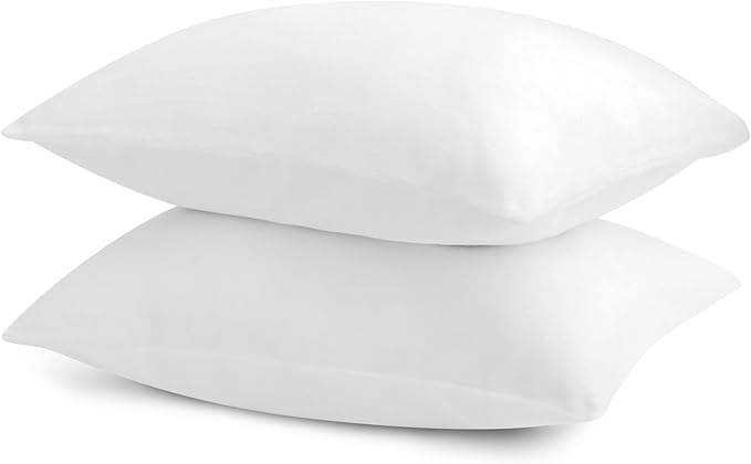 BEDELITE Flannel Pillowcases Standard Set of 2, Super Soft Fleece Pillow Case Cover with Zipper for Bedroom, Sofa, Couch,Luxury Cozy Velvet Pillow Shams for All Seasons(20x26 Inches, Bright White)