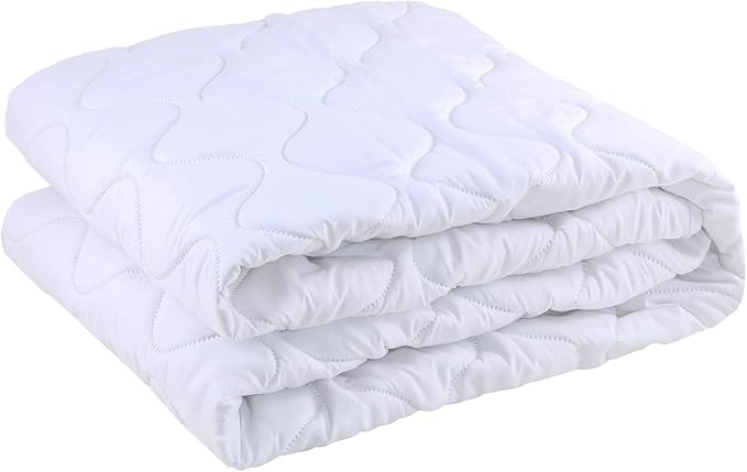 Quilted Queen Size Waterproof Mattress Protector Pad for Air Mattress Soft Noiseless Fitted Matress Cover with Elastic Pocket White