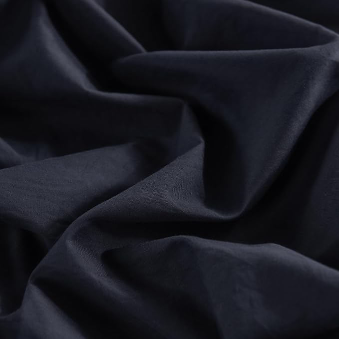 NEXHOME PRO Oversized King Duvet Cover Set – 100% Certified Organic Cotton with Washed Feel & Linen-Like Texture, Comfortable & Breathable, Home Bedding Set Dark Grey (No Comforter)