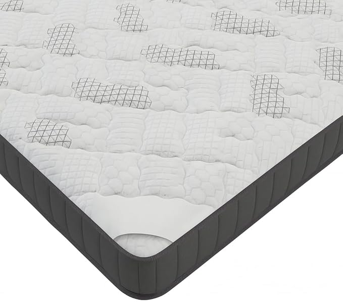 Ottomanson Queen 9" Hybrid Mattress - Medium Firm Support - Made in USA - Individually Pocketed Coils & CertiPUR-US Foam - Fiberglass-Free - Bed in a Box