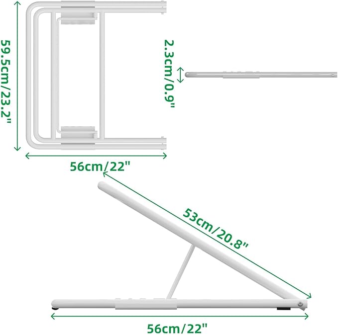 2 Pack Under Mattress Wedge Lifter, 4-Level Adjustable Height Bed Wedge Risers, Heavy-Duty Mattress Elevator for Acid Reflux, Heartburn, GERD and Sleep Support
