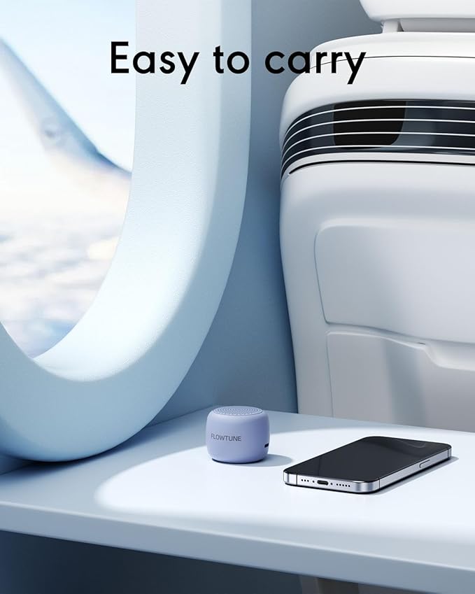 FLOWTUNE Sound Machine Flowtune White Noise Machine for Baby Adults, Mini Portable Sound Machine for Travel, 6H Timer, 18 Soothing Sleep Sounds Gift (Purple)