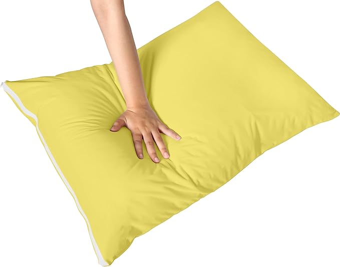 Utopia Bedding Premium 100% Waterproof Pillow Protectors with Zipper King Size (Set of 2), Bed Bug and Dust Mite Proof Zippered Pillow Covers, Pillow Encasement Cases, Yellow