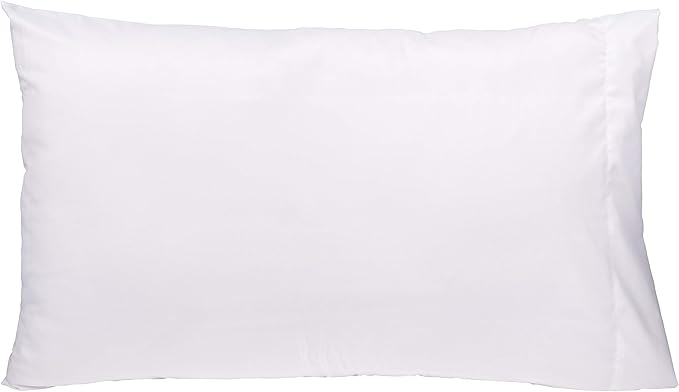 KAF Home Brushed Microfiber Pillow Cases Bulk Pack, Control Allergies and Ensure Sound Sleep, Set of 12, White