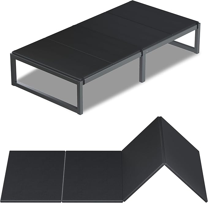Lutown-Teen Bunkie Board Twin Under Mattress High-Density Polymer Twin Size Bunkie Board Anti-Sag, Breathable, Moisture Resistant, Noise Minimizing