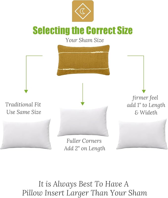 TOPGREEN Feathers Down Pillow Inserts 14x22, Set of 2, 100% Organic Cotton Shell, Soft Decorative Lumbar Pillow Insert for Living Room Sofa, Couch, or Bed (White)
