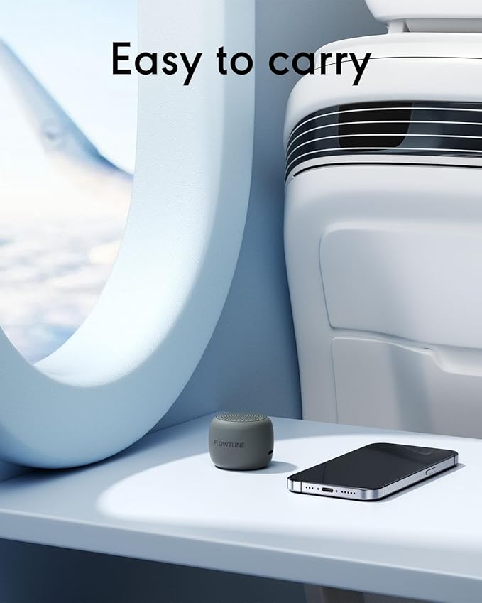 Sound Machine Flowtune White Noise Machine for Baby Adults, Mini Portable Sound Machine for Travel, 6H Timer, 18 Soothing Sleep Sounds Gift (Slate)