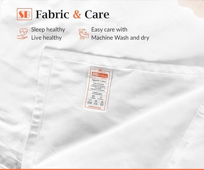SGI bedding 32" Cal King Split Top Flex Head Sheet 100% Egyptian Cotton Sheet Set 1000 Thread Count Flex Top Sheet for Adjustable Bed 4Pc Sheet Set 15" Deep Pocket for Sleep Number Bed - Peach