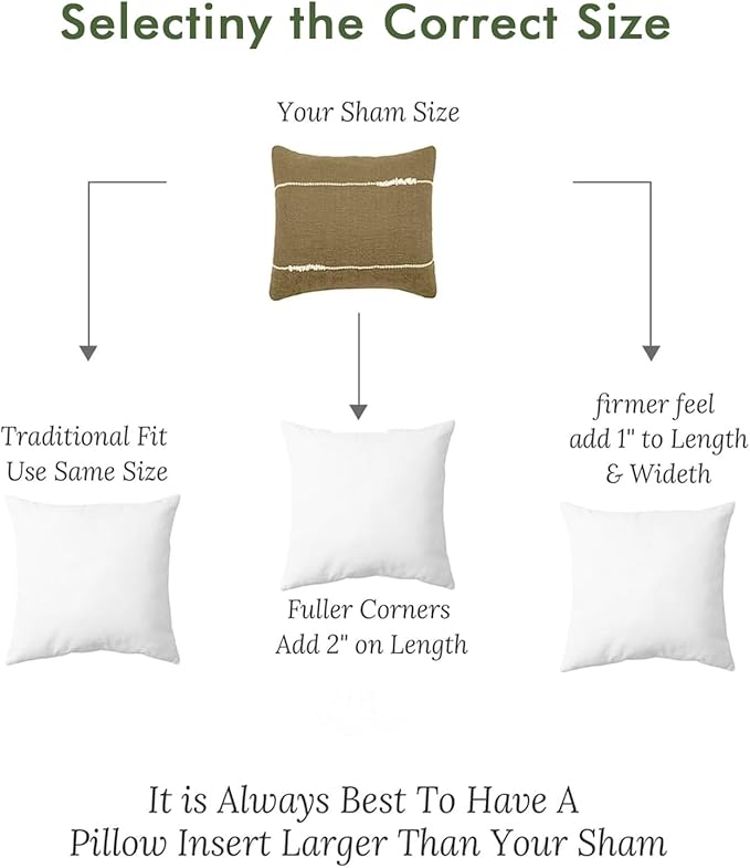 TOPGREEN Feathers Down Pillow Inserts 14x14, Set of 2, 100% Organic Cotton Shell, Soft Decorative Square Throw Pillows for Living Room Sofa, Couch, or Bed (White)