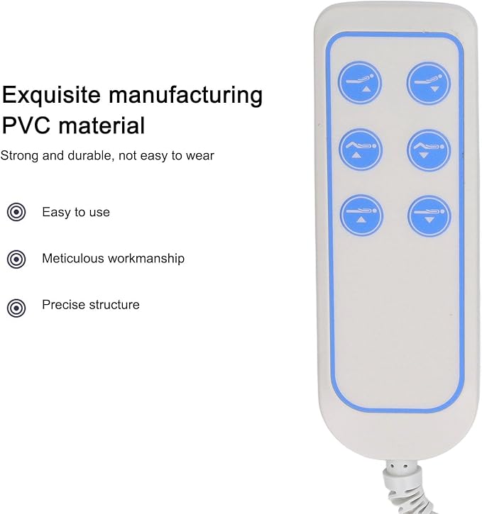 Yosoo Adjustable Bed Remote, Electric Sofa Controller 8 Pin Lifting Bed Controller Remote Control Replacement Electric PVC IP66 Wear Lift Chair Hand Control