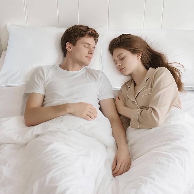 Down Pillows King Size Set of 2-750 Fill Power Hotel Quality Bed Pillows for Sleeping, Medium Firm for Side Back Stomach Sleepers, Breathable Downproof Cover, Oeko-TEX Certified (20” x 36”)
