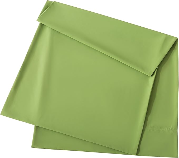 WhatsBedding Body Pillow Cover Cotton Fabric, Long Pillowcase Breathable & Skin-Friendly, Envelope Closure - Sage Green (20x54 inch)