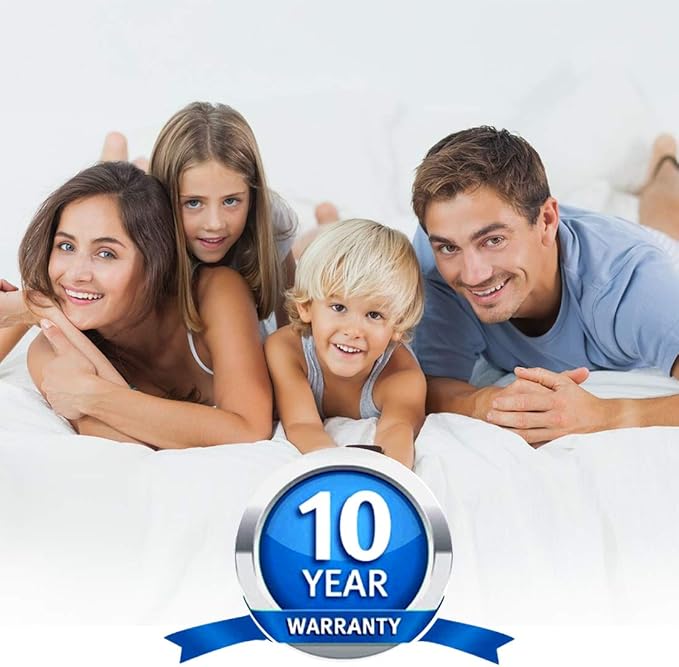 Full Size Quilted Fitted Waterproof Mattress Pad, Premium Hollow Material Filling Mattress Protector, Breathable, Quiet, Cooling, Machine-Washable Mattress Cover with 21” Deep Pocket