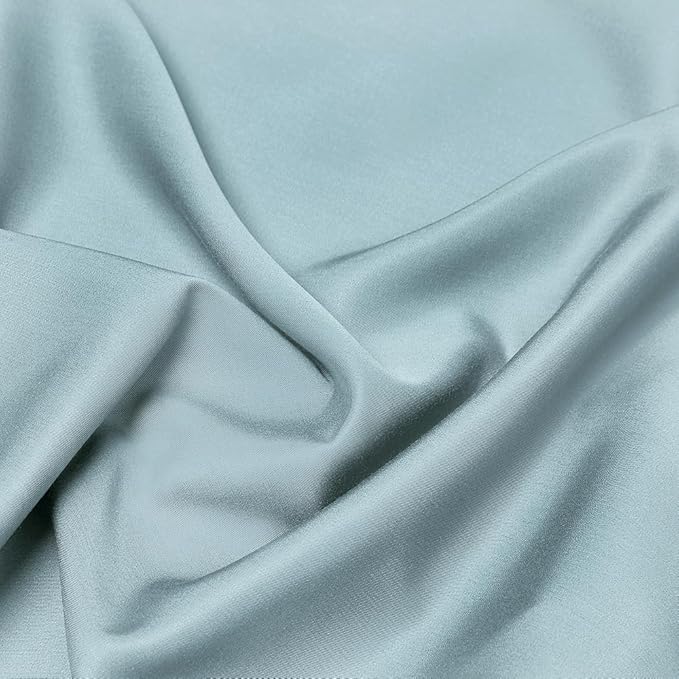 BEDELITE Body Pillow Cover, Rayon Made from Bamboo, Cooling Body Pillow Case Cover for Hot Sleepers and Night Sweats, Breathable & Silky Soft Full Long Pillow Case (Haze Blue, 20x54 Inches)