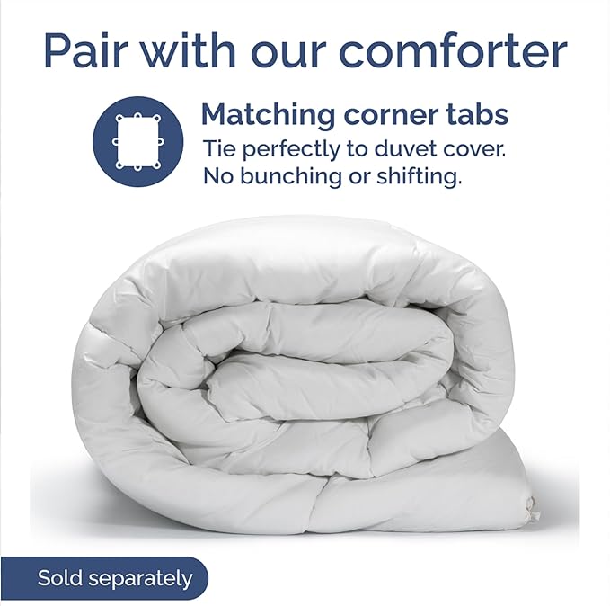 Duvet Cover Full Size Set - Extra Soft Full Duvet Cover 80" x 90" with 2 Pillow Shams - Hotel Luxury, Easy Care & Fade Free with Zipper Closures & Ties - All Season, Comfy & Breathable (Blue Stripes)