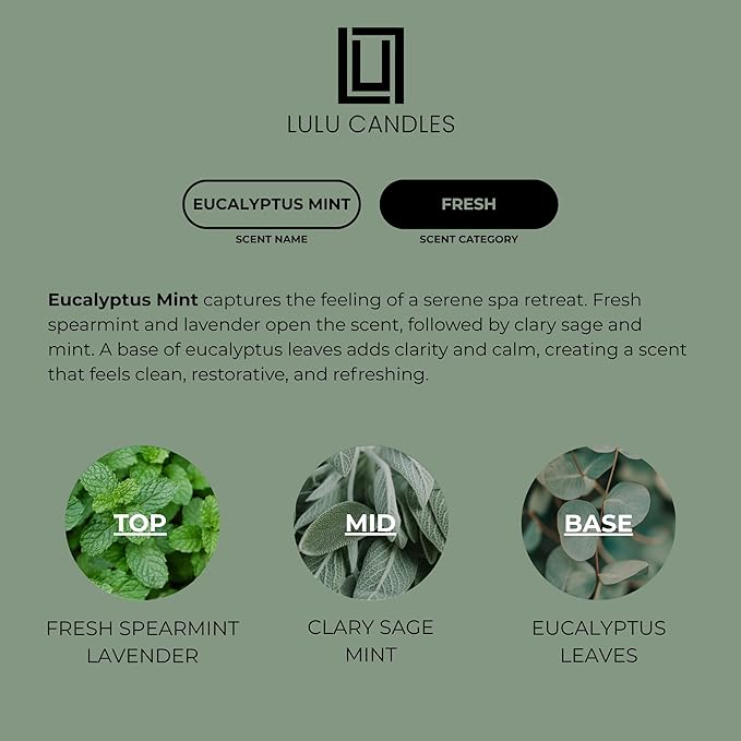 Aroma by Lulu - Eucalyptus Spearmint - Luxury Fragrance Oil for Waterless Cold Air Diffusers - Aromatherapy Fragrance Oil Blend for The Home or Office