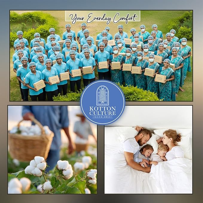 Kotton Culture 1 Pc Duvet Cover King Size-100% Egyptian Cotton 600 Thread Count Comforter Cover Ultra Soft Durable - Hidden Zipper Closure & 7 Corner Ties - (104" X 94", Blue Navy)