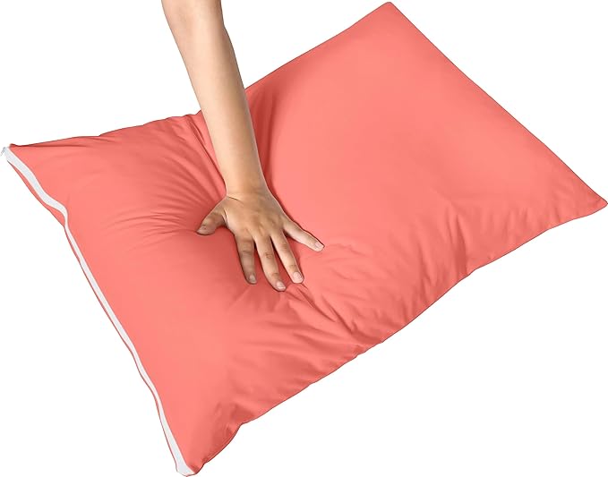 Utopia Bedding Premium 100% Waterproof Pillow Protectors with Zipper King Size (Set of 2), Bed Bug and Dust Mite Proof Zippered Pillow Covers, Pillow Encasement Cases, Coral