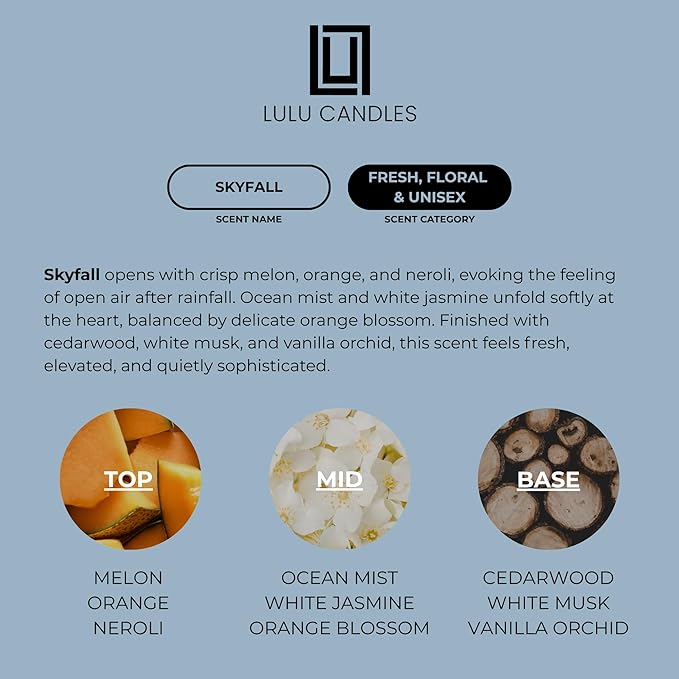 Aroma by Lulu - Skyfall - Luxury Fragrance Oil for Waterless Cold Air Diffusers - Aromatherapy Fragrance Oil Blend for The Home or Office (Skyfall)