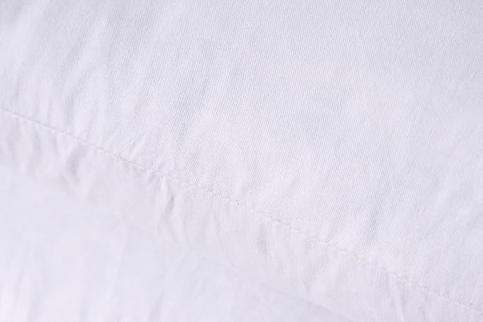 Throw Couch Pillows Inserts, Set of 2 Down Feather Pillows Inserts Bed and Cotton Cover, 18x18 Inches