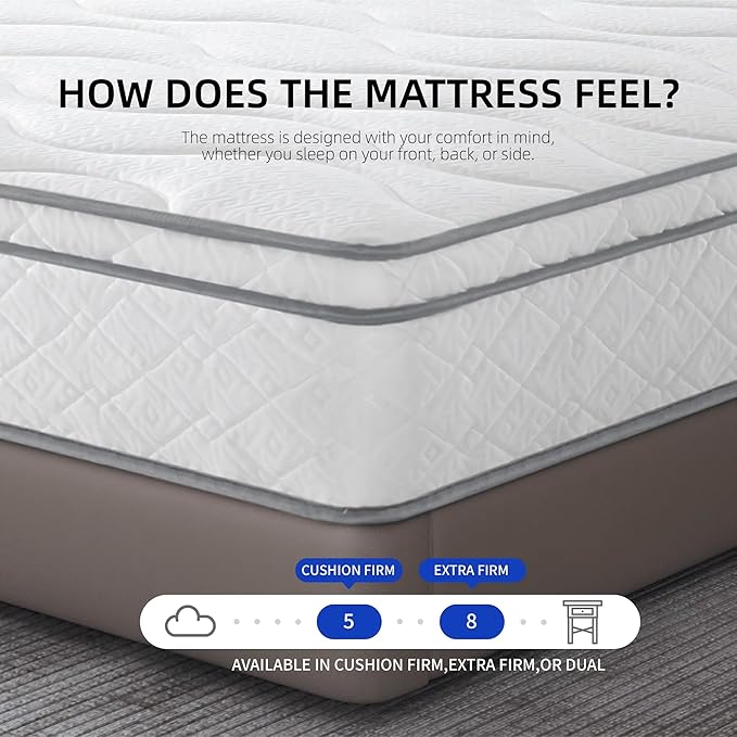 Softa Queen Adjustable Bed Frame with 10" Gel Memory Foam Mattress, Synchronized Head & Foot Lift, Electric Bed Base with Remote Control, 900 LBS Capacity, Whisper Quiet Motor, CertiPUR-US Certified