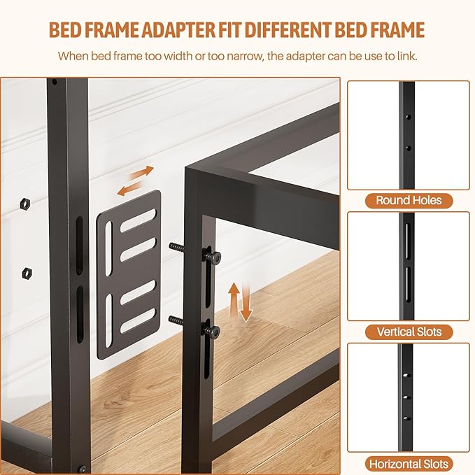 Homieasy King Storage Headboard with Sliding Doors, Bookcase Headboard with Charging Station & Smart LED Light, Headboard Only for King Bed, Wood Headboards with Bookshelf