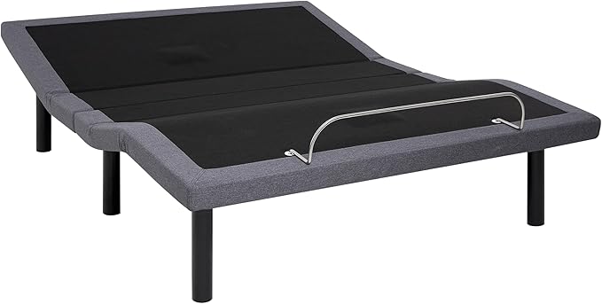 Naomi Home Idealbase Queen Adjustable Bed Frame with Lumbar Support & Head Tilt, Foot Incline, Back & Leg Massage, USB Ports,Wireless Remote, Ergonomic Zero-Gravity Smart Bed