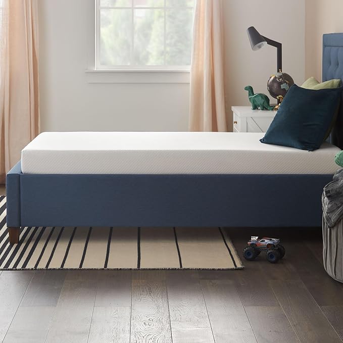 Linenspa 6 Inch Gel Infused Memory Foam Mattress – Twin Size – Medium Firm - Low Profile Bed - Mattress in a Box - Youth or Kids Bedroom - Pressure Relieving and Breathable – CertiPUR-US Certified