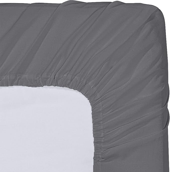 Utopia Bedding King Fitted Sheets - Bulk Pack of 6 Bottom Sheets - Soft Brushed Microfiber - Deep Pockets - Shrinkage & Fade Resistant - Easy Care (Grey)