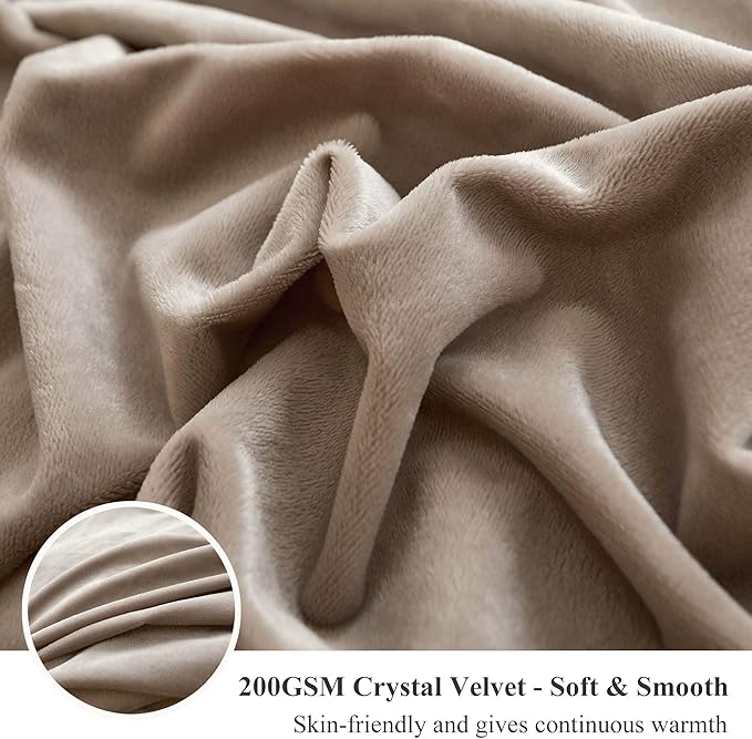 XeGe Cozy 20x54 Long Furry Body Pillow Cover, Plush Fuzzy Faux Fur Body Pillowcase with Zipper, Rectangular Fluffy Pillow Sham for Pregnant Women Side Sleeper, Shaggy Bedding Pillow Khaki Ombre