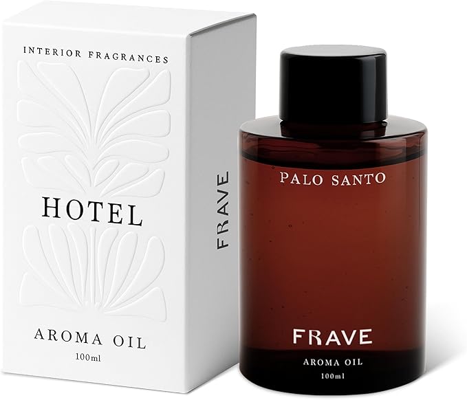 Palo Santo Hotel Diffuser Oil, 100ml, 3.38 oz Aroma Oil, Scent Inspired by Le Labo’s Iconic Palo Santo Style, Aromatherapy Refill Fragrance for Waterless Cold Air Diffusers, Home, Office, Hotel