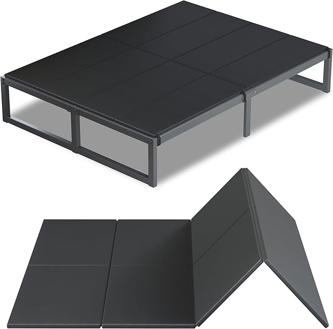 Lutown-Teen Bunkie Board California King Under Mattress High-Density Polymer Cal King Bunkie Board Anti-Sag, Breathable, Moisture Resistant, Noise Minimizing