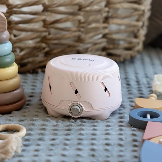 Yogasleep Dohm Uno White Noise Sound Machine, Real Fan Inside for Non-Looping White Noise, Sleep Aid, Office Privacy & Meditation for Adults & Baby, Registry Gift (Pink)