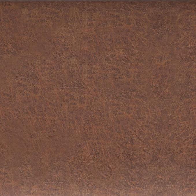 SIMPLIHOME Avalon Extra Large Storage Ottoman Bench - 54 inch Wide Upholstered Vegan Leather Rectangular Lift-Top Ottoman in Distressed Saddle Brown, Contemporary Bench for Living Room with Storage