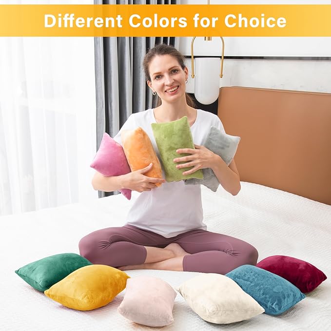 1 MIDDLE ONE 2 Pack Small Pillow, Memory Foam Mini Pillow 11 X 7 Inches for Travel, Sleeping, Nap and Neck, Knee, Lumbar Support, Tiny Cushion for Pet, Dogs (Lake Blue)