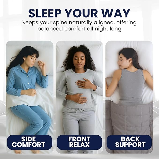 Bed Pillows for Sleeping, Set of 2 – Cooling, Hotel Quality with Soft Down Alternative Fill for Back, Stomach & Side Sleepers | White Microfiber Queen