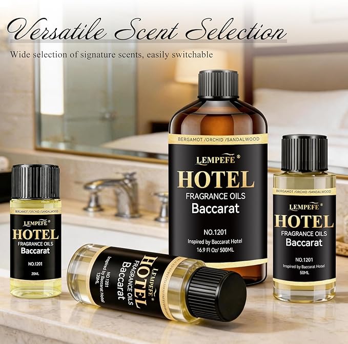 Luxury Aroma Oil 120mL (4.1 fl oz), 5-Star Hotel Scent Diffuser Oil, for Diffuser Long Lasting Calming Aromatherapy Oil