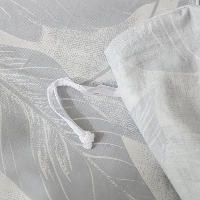 OAITE Duvet Cover Set King Size Floral Pattern Ultra Soft 100% Cotton Duvet Cover Sets 3-PC, Breathable Duvet Cover with Zipper Closure & Corner Ties(2 Pillow Shams,1 Duvet Cover)